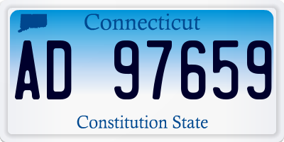 CT license plate AD97659
