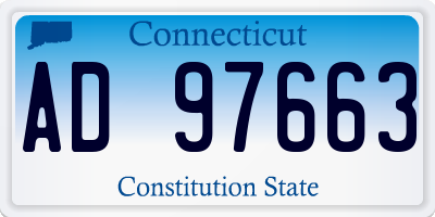 CT license plate AD97663