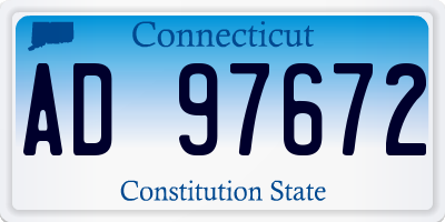 CT license plate AD97672