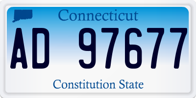 CT license plate AD97677