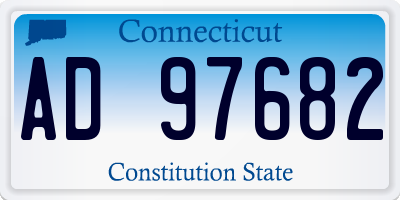 CT license plate AD97682