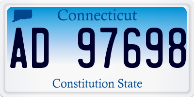 CT license plate AD97698