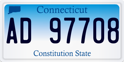 CT license plate AD97708