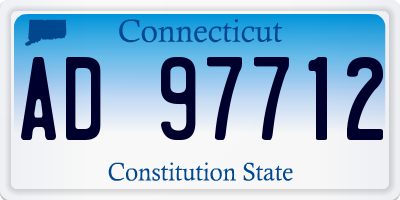 CT license plate AD97712