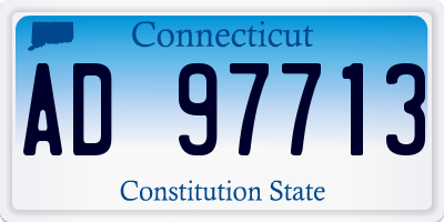 CT license plate AD97713