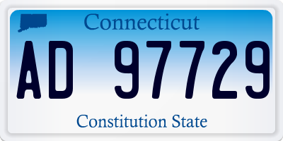CT license plate AD97729