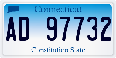 CT license plate AD97732
