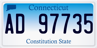 CT license plate AD97735