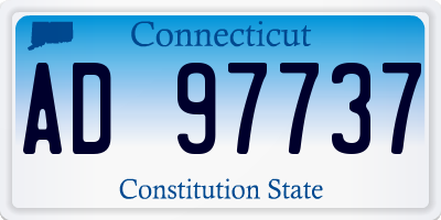 CT license plate AD97737