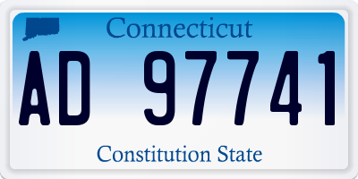 CT license plate AD97741