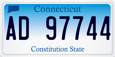 CT license plate AD97744