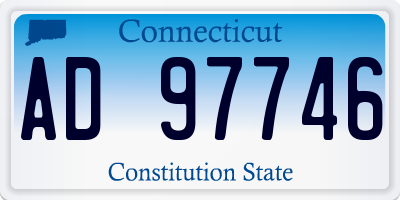 CT license plate AD97746