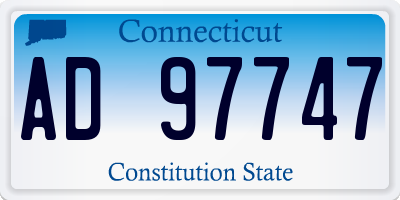 CT license plate AD97747