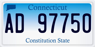 CT license plate AD97750