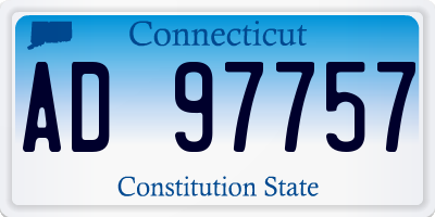 CT license plate AD97757