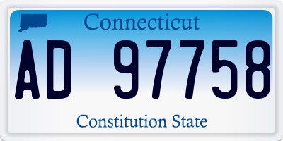 CT license plate AD97758