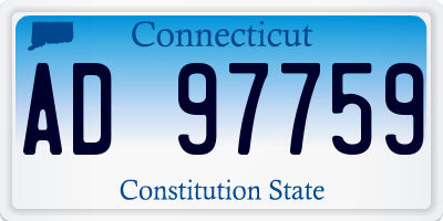CT license plate AD97759