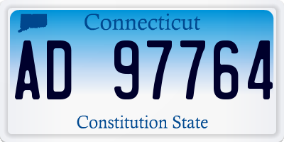 CT license plate AD97764