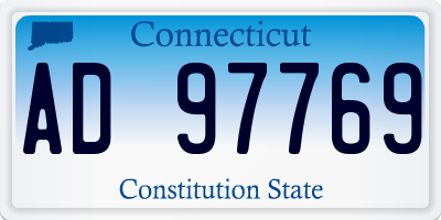 CT license plate AD97769