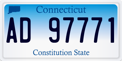 CT license plate AD97771