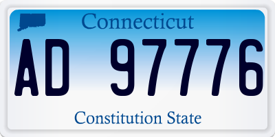 CT license plate AD97776