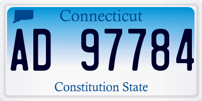 CT license plate AD97784