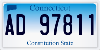 CT license plate AD97811