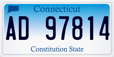 CT license plate AD97814