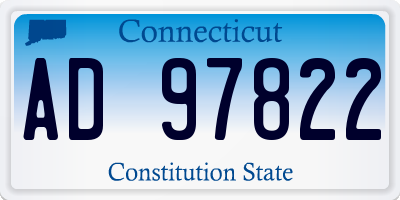 CT license plate AD97822
