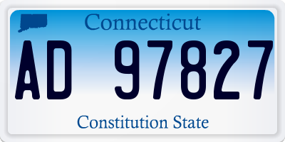 CT license plate AD97827
