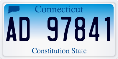 CT license plate AD97841