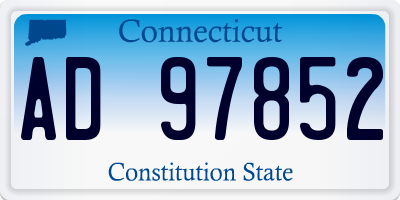 CT license plate AD97852