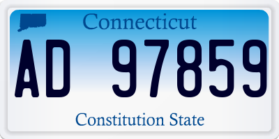 CT license plate AD97859