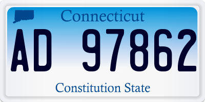 CT license plate AD97862