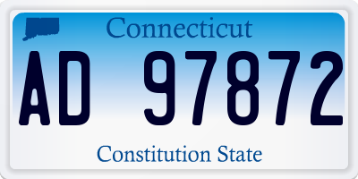CT license plate AD97872