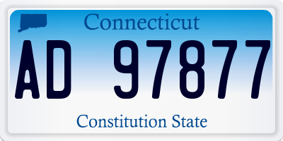 CT license plate AD97877
