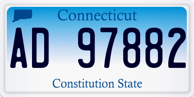 CT license plate AD97882