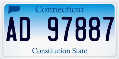 CT license plate AD97887