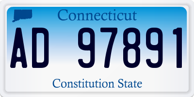 CT license plate AD97891