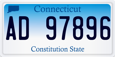 CT license plate AD97896