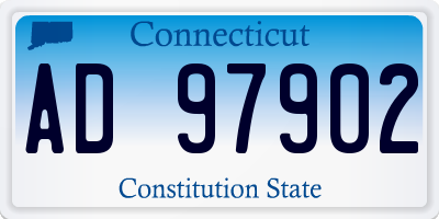 CT license plate AD97902