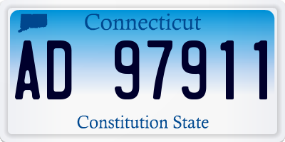 CT license plate AD97911
