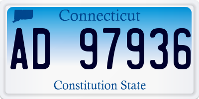 CT license plate AD97936