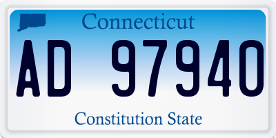 CT license plate AD97940