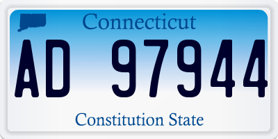 CT license plate AD97944