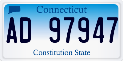 CT license plate AD97947
