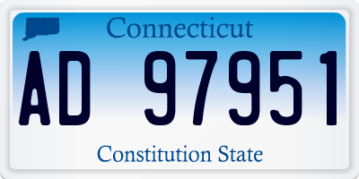 CT license plate AD97951