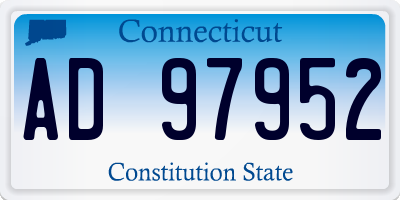CT license plate AD97952