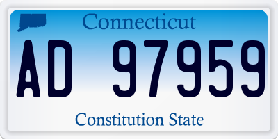 CT license plate AD97959