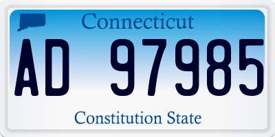 CT license plate AD97985